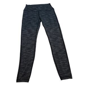 Tesla Leggings Pants Womens Medium Yoga Athletic Skinny Gray Blue Mid-Rise